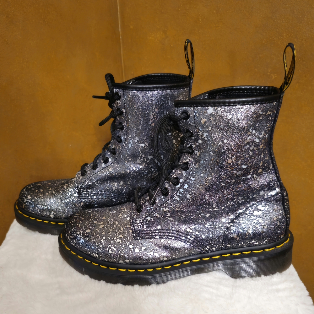 Dr. Martens Metallic Splatter Lace Up Boots